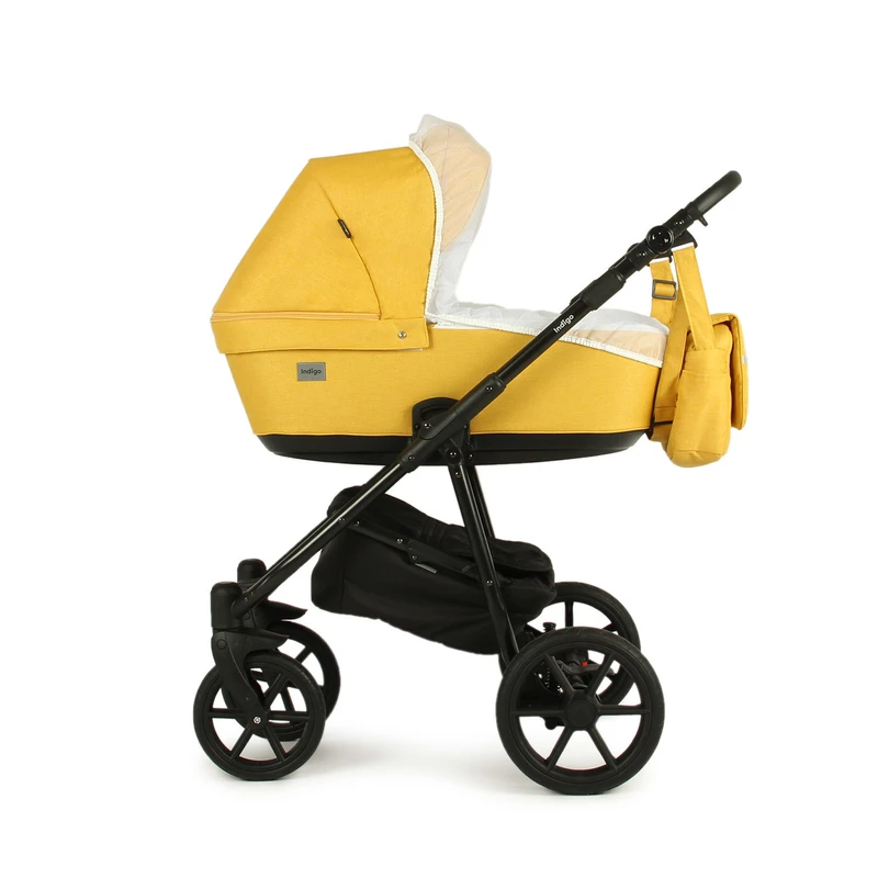 Бебешка количка Baby Giggle, Broco, 2в1, 09 Жълт